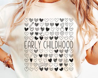 Camiseta retro de primera infancia, camiseta de maestra de guardería para el primer día de clases, camiseta de educadora de primera infancia, camiseta del equipo infantil de ECSE