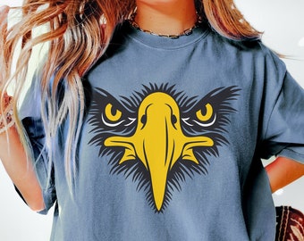 Funny Eagle Shirt, America Shirt, Patriotic Eagle Face T-Shirt, 4th of July Shirt, Independence Day Gift, USA Tshirt, Red White and Blue Tee