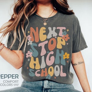 Next Stop High School Shirt, Funny 8th Grade Graduation Tshirt, Middle School Graduation Gifts, Last Day Of School Tee, Senior 2025 T-Shirt