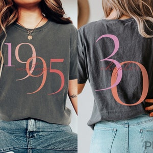 Klassische 1995 Shirts für Frauen, Vintage 30. Geburtstag Jahr Nummer Tshirt Für Ihn, 30. Meilenstein Bester Freund Bday Geschenk für Sie, 30 Bday Shirt