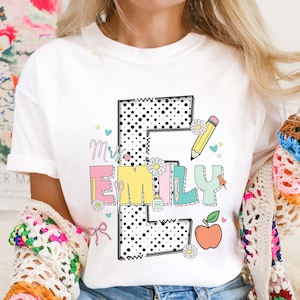 Comfort Colors® Custom Teacher Shirt, Personalized Teacher Name Shirt, New Teacher Appreciation Gifts, Back To School Shirt for Teachers