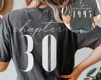 Classic 1996 Shirts For Women, Vintage 30th Birthday Year Number Tshirt For Him, 30th Milestone Best Friend Bday Gift For Her, 30 Bday Shirt