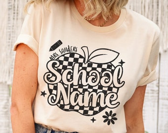 Custom Teacher Shirts, Custom School Name Shirt, Grade Teacher Team Shirt, Matching Teacher Shirts, Back to School, Elementary Teacher Shirt