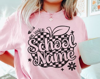 Custom Teacher Shirts, Custom School Name Shirt, Grade Teacher Team Shirt, Matching Teacher Shirts, Back to School, Elementary Teacher Shirt