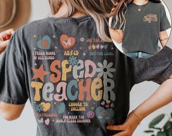 Positive Special Education Teacher Valentine Shirt, Retro Mental Health Awareness Special Ed Teacher, Valentine's Day Shirt For SPED Teacher