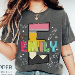 Comfort Colors® Custom Teacher Shirt, Personalized Teacher Name Shirt, New Teacher Appreciation Gifts, Back To School Shirt for Teachers