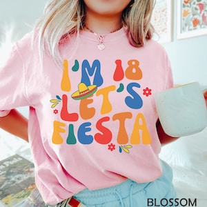 Camisa de festa de aniversário de 18 anos para meninas, camisa retrô engraçada com cores confortáveis do México, presente de Cinco de Mayo de 18 anos de 2007 para filha