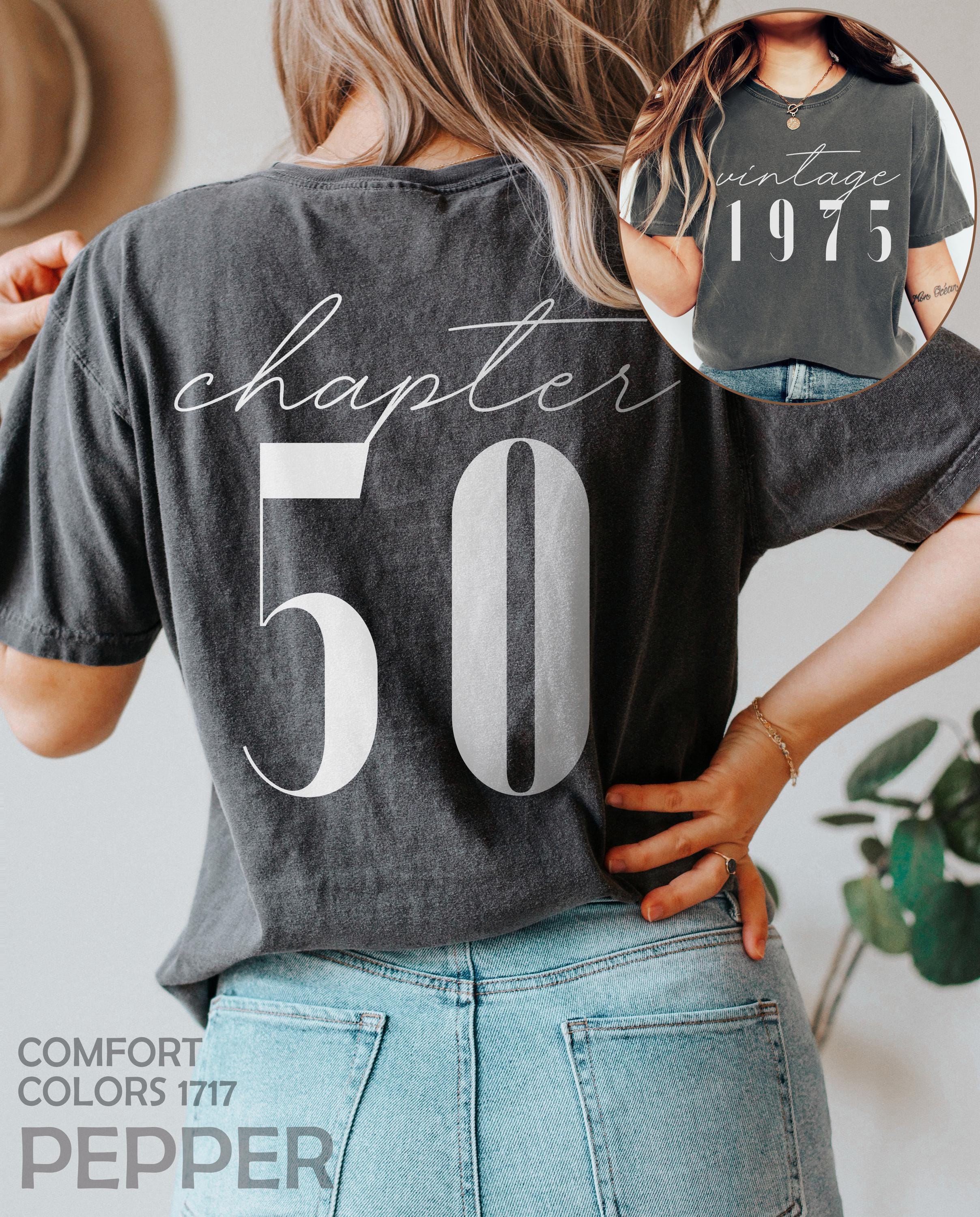 50th Birthday Gift Shirt For Women – Aged To Perfection 1975 Vintage Design, Soft & Durable T-Shirt - View #7