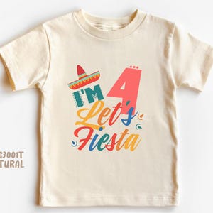Fiesta 4. Geburtstagsparty Shirts, Cinco De Mayo, Neunter Geburtstag, lustige Mexiko Shirts, Drei-Esta, Familie Mama Papa Jugend Baby Shirt, Junge Mädchen