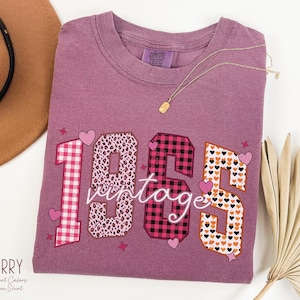 Classic 1965 Shirts For Women, Vintage 60th Birthday Year Number Tshirt For Him, 60th Milestone Best Friend Bday Gift For Her, 60 Bday Shirt