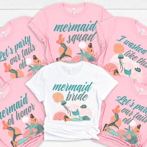 Mermaid Bachelorette Party Shirts, Bridal Party Shirts Getting Ready, I Washed Up Like This, Beach Bachelorette Shirts, Bridesmaid Shirts