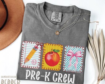 Preschool Teacher Coquette Bow Png, Prek Teacher Png, First Day of School Png, Pre K Teacher Png, Back to School Png Design Sublimation Dtf