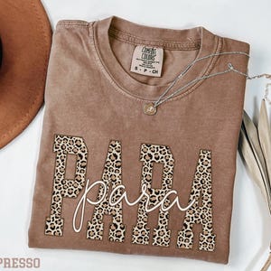 Kindergarten Paraprofessional Shirt, Leopard Teacher Aide Shirts for First Day Of School, Para Parapro Shirt, Paraeducator Back to School