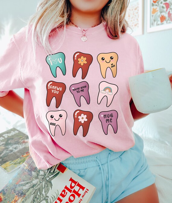 Dentist Valentine's Day Teeth Dental Tooth Cute Present Gift T-Shirt Dentist Valentine's Day Teeth Dental Tooth Cute Present Gift T-Shirt