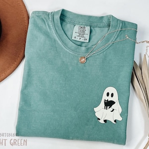 Cute Ghost Black Cats Halloween Shirt, Ghost Cat Halloween Shirt, Spooky Season, Halloween Cat Lover Gift, Halloween Ghost Gift, Fall Shirt