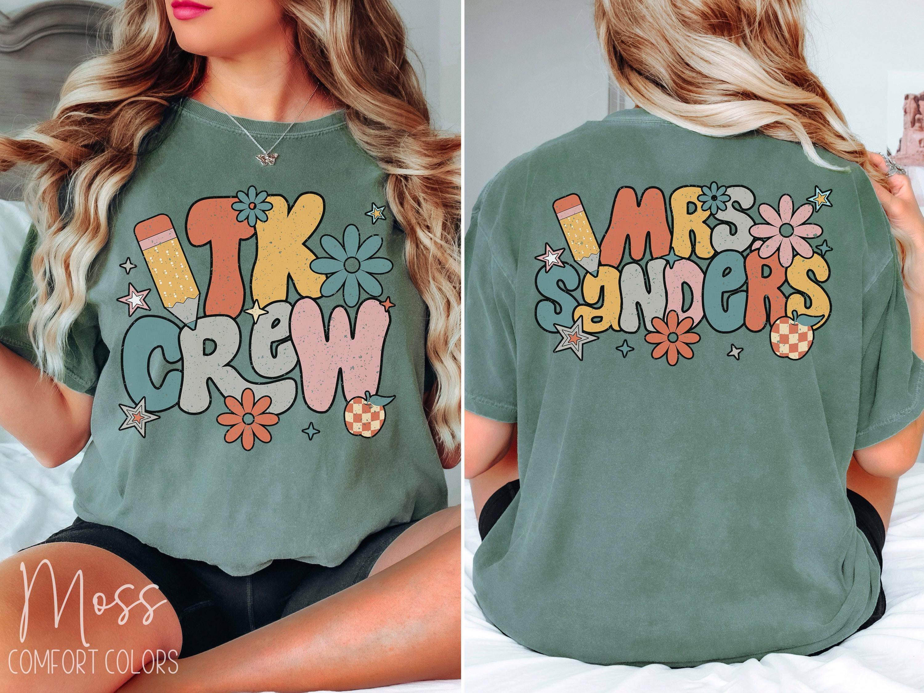 Personalized Transitional Kindergarten Teacher Shirt, First Day Of Preschool Shirt For TK Teacher, Custom 1st Day of School Teacher Name Tee