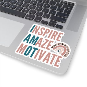 Adesivi per terapie professionali carine, inspire stupire motivare die cut adesivo in vinile, adesivo assistente terapia occupazionale pediatrica, regali OT