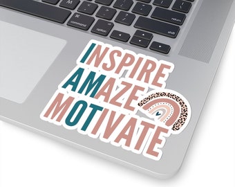 Autocollants d’ergothérapie mignons, Inspire Amaze Motivate Die Cut Autocollant vinyle, Autocollant d’assistant en ergothérapie pédiatrique, Cadeaux OT