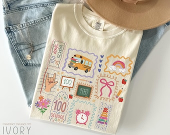 100 Days of School PNG Design Sublimation DTF, Coquette 100th Day of School Teacher Png with Bow, Valentine's Day Teacher Appreciation Png