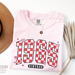 Classic 1965 Shirts For Women, Vintage 60th Birthday Year Number Tshirt For Him, 60th Milestone Best Friend Bday Gift For Her, 60 Bday Shirt