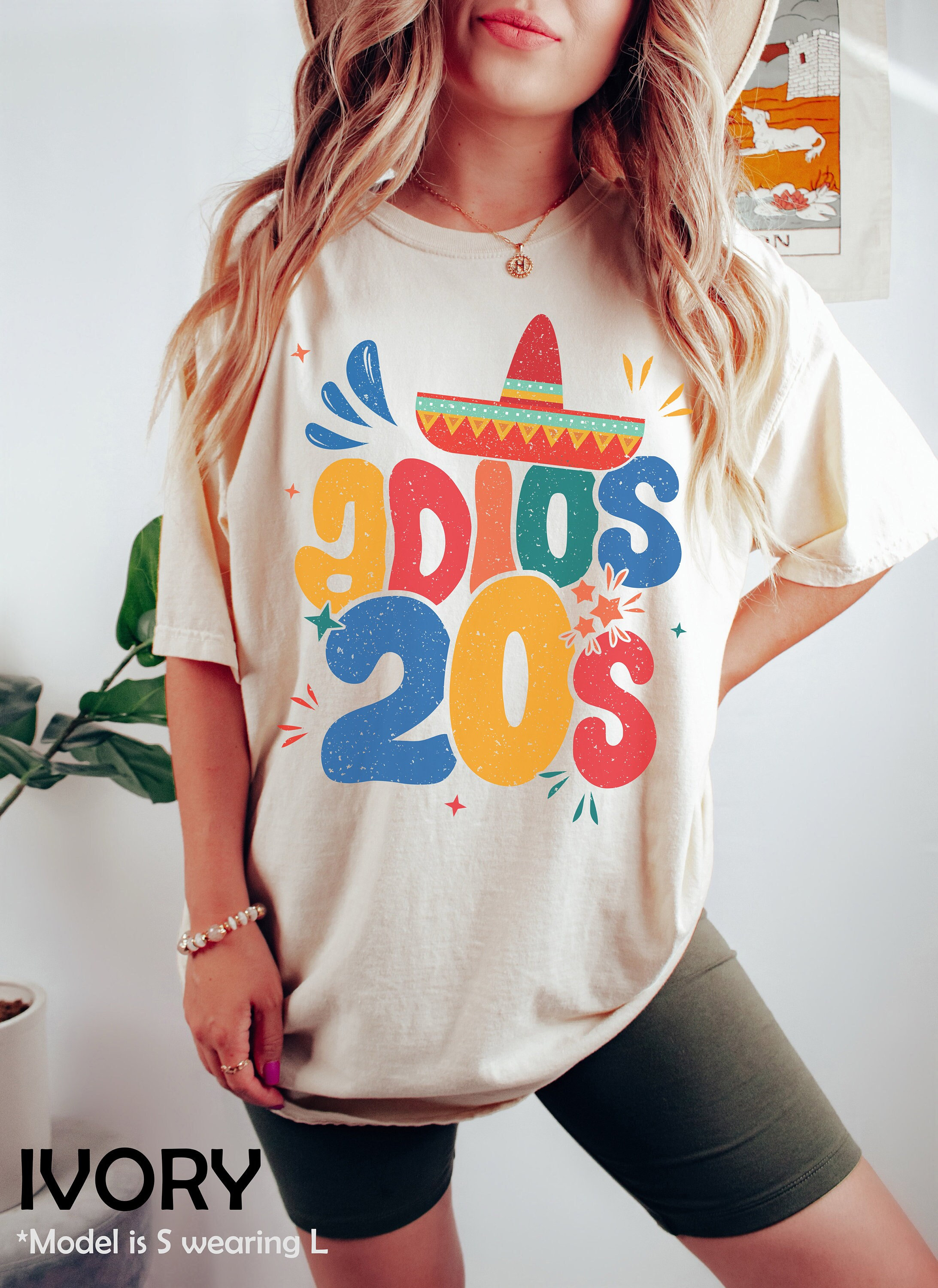 【数量限定】Saya's 30th Birthday/Long T-shirt Adios to My 20s Shirt, 30th Fiesta Birthday T-shirt, Mexican