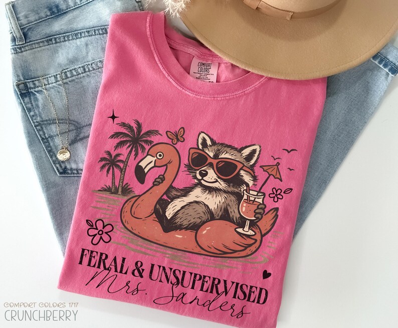 Happy Last Day of School Teacher Shirt, Funny Feral Raccoon Meme Shirts ...