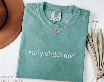 Early Childhood Shirt, Daycare Teacher T-Shirt for First Day Of School, Early Childhood Educator Tshirt, ECSE Toddler Squad Team, Minimalist