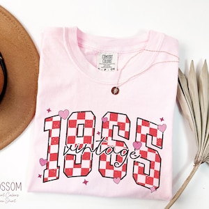 Classic 1965 Shirts For Women, Vintage 60th Birthday Year Number Tshirt For Him, 60th Milestone Best Friend Bday Gift For Her, 60 Bday Shirt