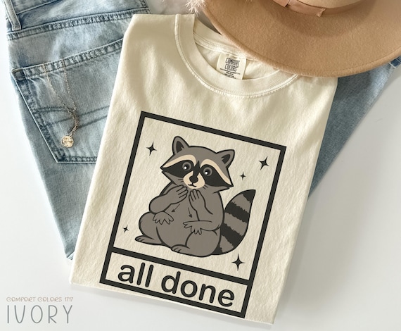 Comfort Colors® Sign Language Shirt, Feral Raccoon Speech Therapy Shirt, AAC Speech Therapist Tee, SLP slpa Gift for Sign Language Teacher