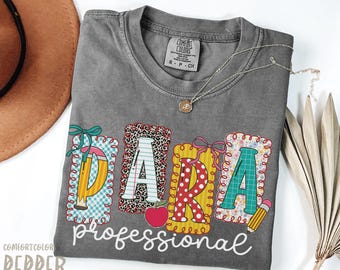 Kindergarten Paraprofessional Png, Coquette Para Teacher Aide Png, Para Professional Png, Paraeducator Png Sublimation, School Counselor Png