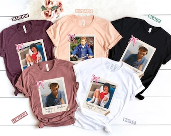 Personalized Vintage Photo And Year Shirt, Custom Shirt With Picture Birthday, 30th Birthday Gift, Vintage 40th Birthday Party Est T-Shirt