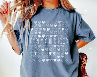 Camiseta retro de primera infancia, camiseta de maestra de guardería para el primer día de clases, camiseta de educadora de primera infancia, camiseta del equipo infantil de ECSE