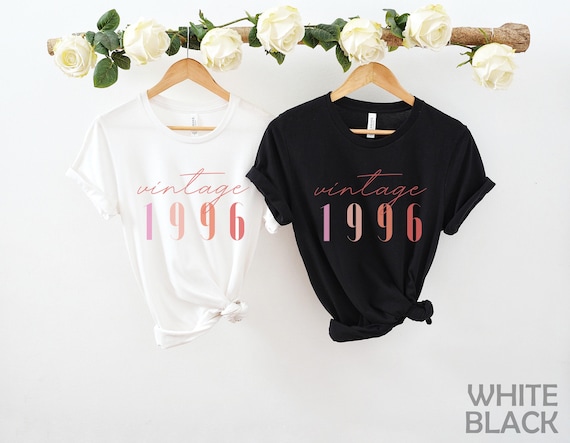 Classic 1996 Shirts For Women, Vintage 30th Birthday Year Number Tshirt For Him, 30th Milestone Best Friend Bday Gift For Her, 30 Bday Shirt