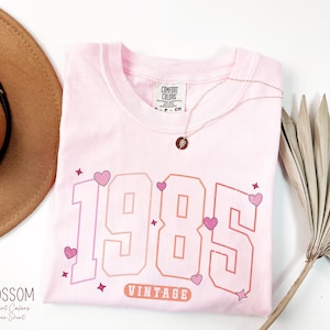 Classic 1985 Shirts For Women, Vintage 40th Birthday Year Number Tshirt For Him, 40th Milestone Best Friend Bday Gift For Her, 40 Bday Shirt
