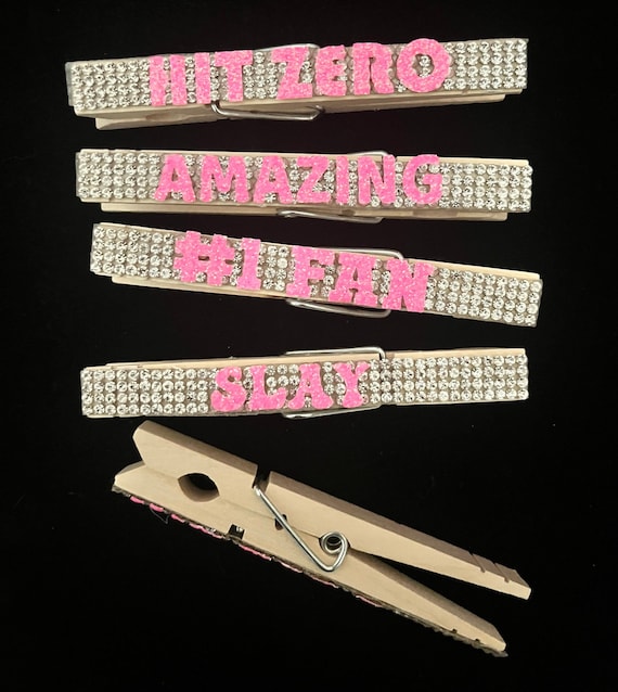 Cheer Pins With Rhinestone Pin Me Clothes Pins Cheer Pin Sets Cheer Clothes  Pins Bulk Custom Cheer Competition Pins Custom Spirit Pins 