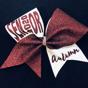 Senior Cheer Bow Senior Bow Senior 2026 Gift Senior School Bow Captain Senior Bow Senior 2026 Cheer Bow Team Graduation Gift