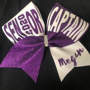 Senior Captain Bow Game day senior bow with year and captain senior cheer bow senior softball bow senior senior captain bow Senior 2026