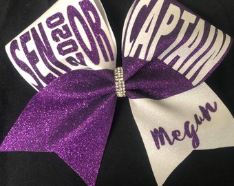 Senior Captain Bow Game day senior bow with year and captain senior cheer bow senior softball bow senior senior captain bow Senior 2026