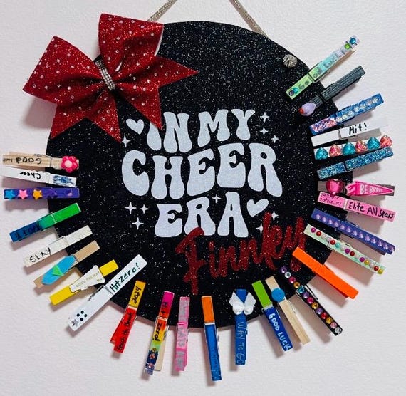 Team Spirit Crafts 70 Piece Cheer Pin DIY Kit - Wooden Clothespins With ...