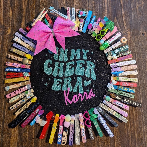 Pin Me Pin Holder Spirit Pin Holder Cheer Gift Cheerleader Gift Comp Gift Coach Gift Cheer Team Gift In My Cheer Era Pin Me Wall Hanging