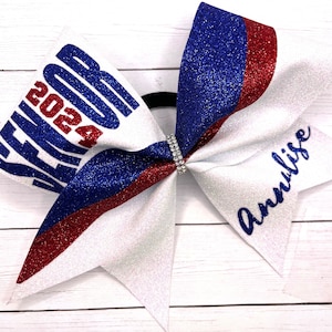 SENIOR Cheer Bow Senior Hair Bow Senior Gift Senior Sash Bow Senior 2025 Graduation Gift Senior Cheer Gift Sideline Cheer Bow Senior Gift