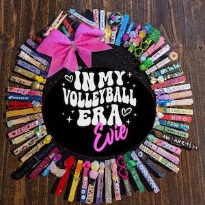 Volleyball Pin Holder: Spirit Pin Display, Team Gift