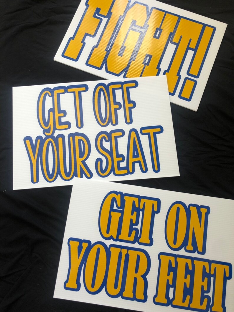 Cheer Signs for game day or competition by BOWSandBALLERS Etsy