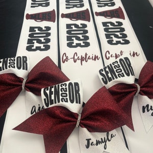 Senior Sash Graduation Sash Graduation Gift Idea Senior Sash for Cheer Sash Custom Senior Sash Cheer Gift Senior Homecoming Sash Senior Gift