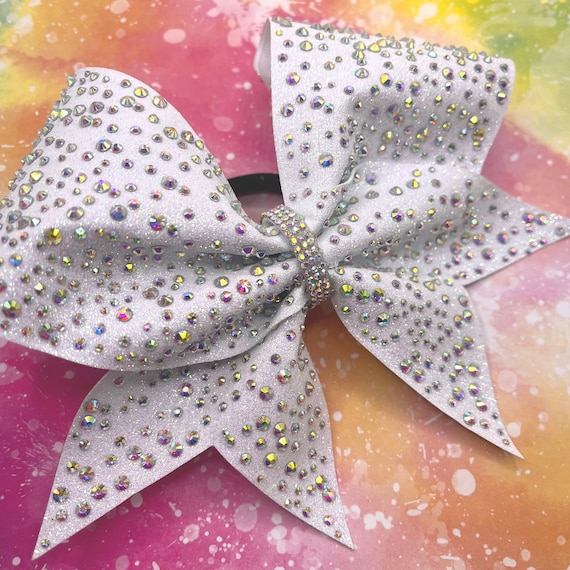 Rhinestone Cheer Bow All Star Cheer Bow Competition Cheer Team Bow for Cheerleader Competition Cheer Bow Game Day Cheerleader Bow