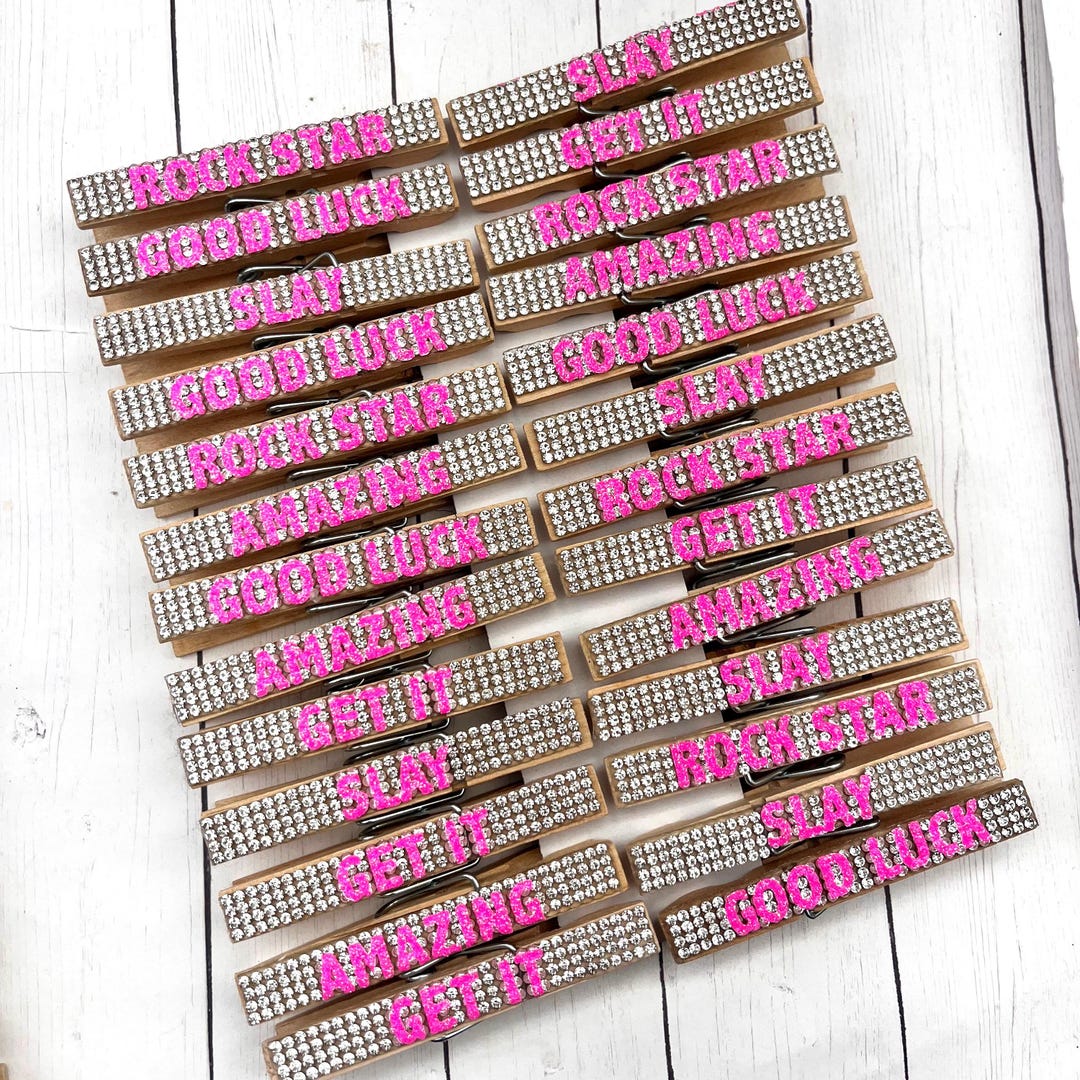 10 Gold Cheer Pins, Team Spirit Pins, Good Luck Cheer Pin, Cheer Competition, Pin Me, Cheer Clothes Pins, Cheerleader