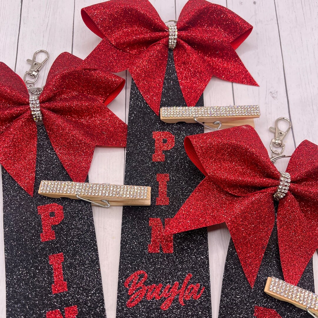 Cheer Gift for Cheer Squad Pin Me Ribbon Cheer Team Gift Etsy