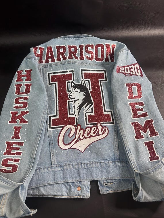 Cheerleader Custom Jean Jacket