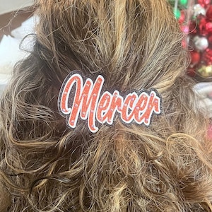 Custom Hair Clip Drill Team Hair Piece Custom Hair Clip Color Guard Baton Twirler Hair Accessory Custom Team Hair Piece Dance Team Gift