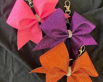 Cheer Bow Keychain Backpack Keychain Purse Keychain Bow Coach Gift Keychain Cheer Competition Gift Bulk Cheer Gift For Team Gift for Girls